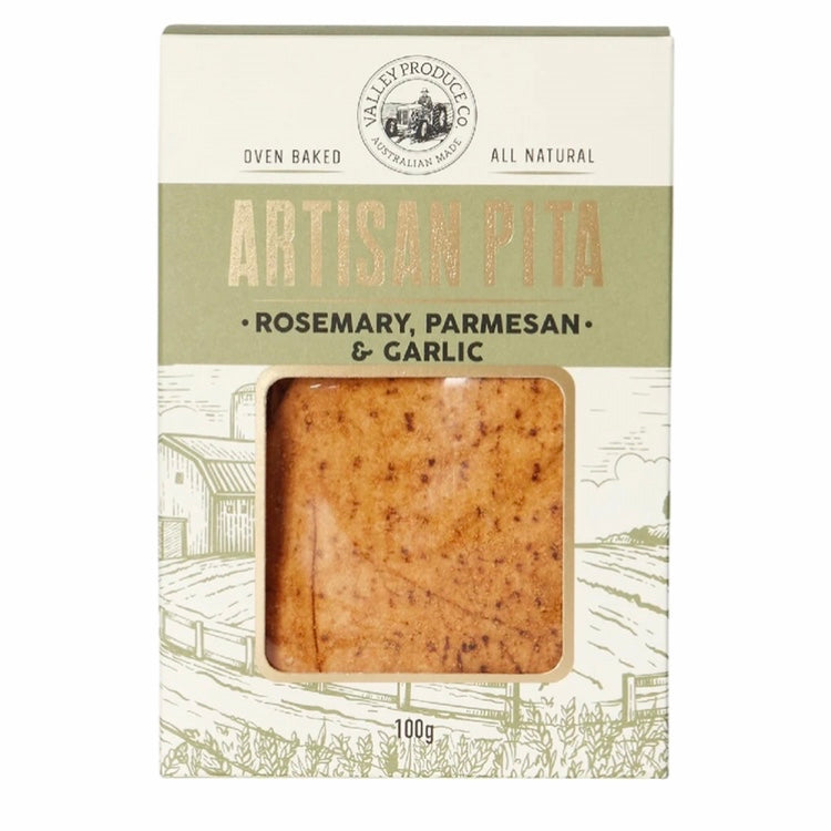 Artisan Pita Box - Rosemary, Parmesan & Garlic