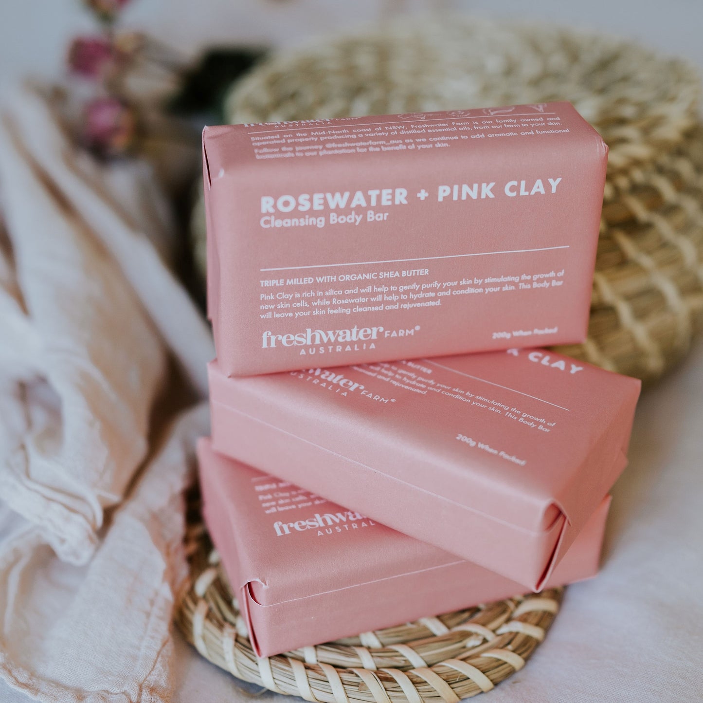 Rosewater & Pink Clay Soap Bar