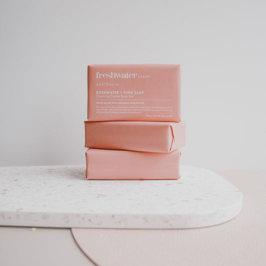 Rosewater & Pink Clay Soap Bar
