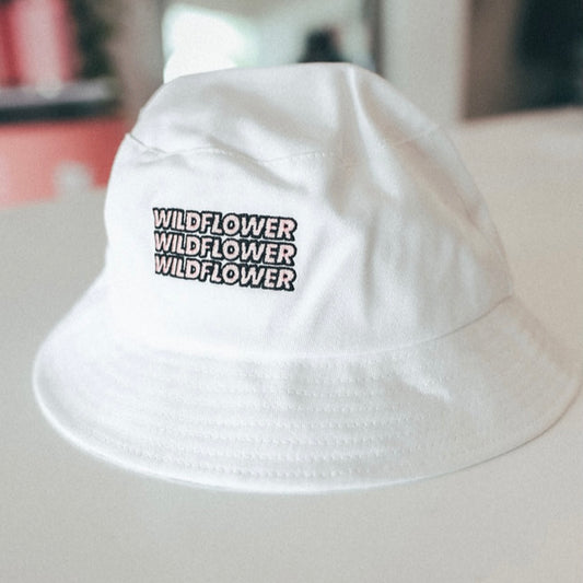 Bucket Hat - White (Wildfower Space)